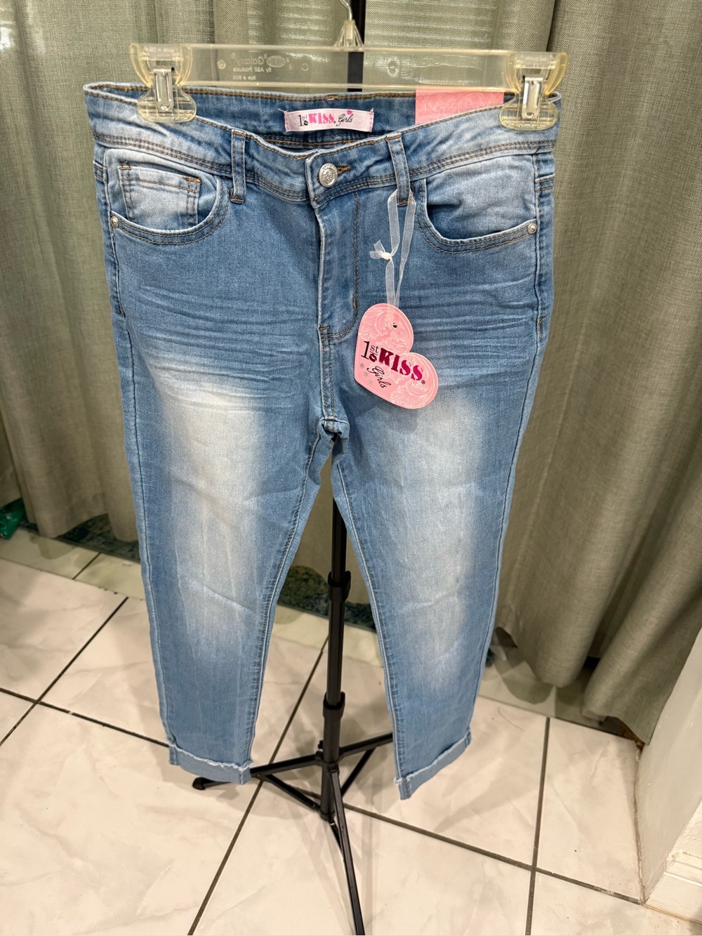 1st Kiss Light Blue Ankle Skinny Jeans